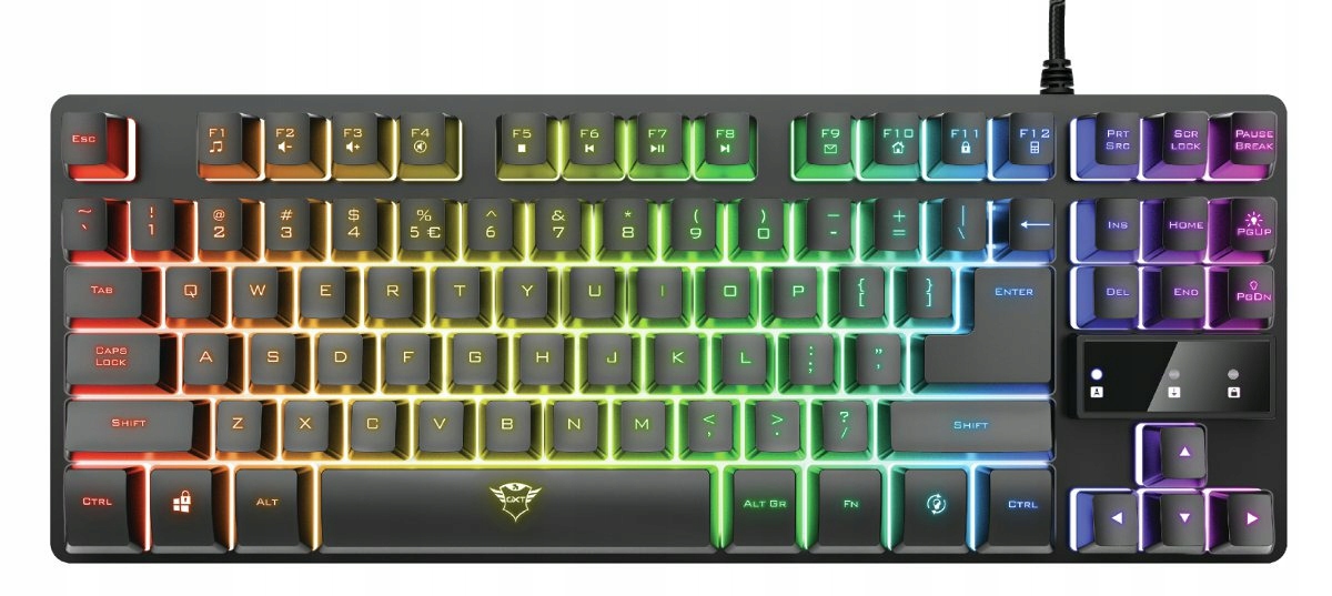 Trust GXT 833 Thado TKL USB káblová klávesnica